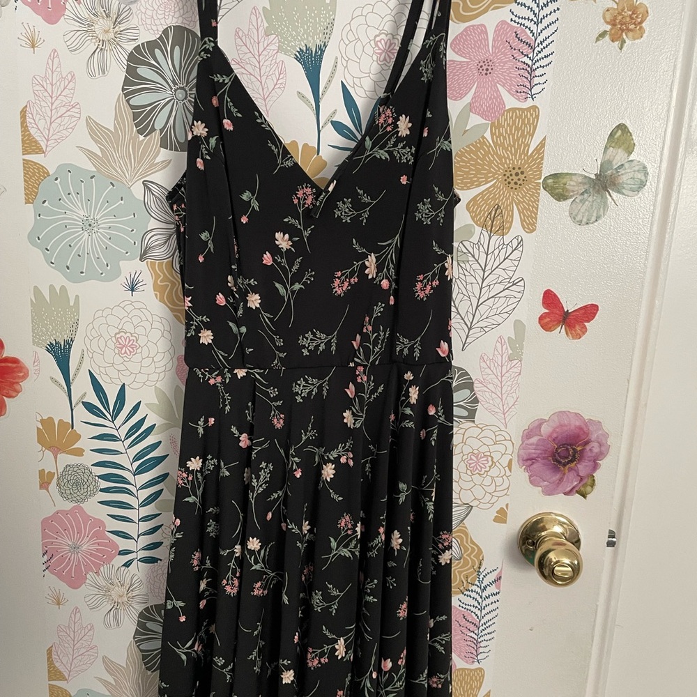 Windsor size medium Floral Black Dress